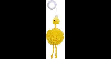 TRIXIE KIP AAN ELASTISCH KOORD PLUCHE MET CATNIP 20 CM 4 ST