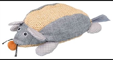 TRIXIE MUIS SISAL / STOF MET CATNIP NATUREL / GRIJS 30 CM 2 ST