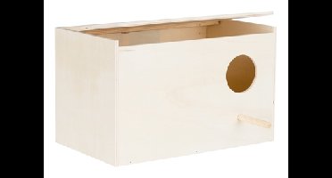 TRIXIE NESTKASTJE HOUT 30X20X20 CM GAT 6 CM