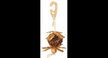 TRIXIE WILGENBAL AAN KOORD MET NESTMATERIAAL 5,5X5,5X5,5 CM