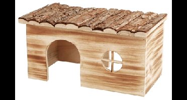 TRIXIE HUIS GRETE 2 UITGANGEN CAVIA SCHORSHOUT GEVLAMD 35X20X18 CM