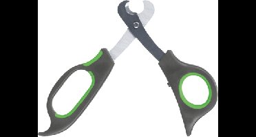 TRIXIE NAGELSCHAAR KUNSTSTOF / RVS GRIJS / GROEN 13 CM 3 ST