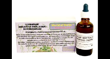 WORLD OF HERBS FYTOTHERAPIE COPROFAGIE ONTLASTING ETEN 50 ML