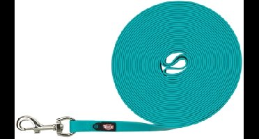 TRIXIE HONDENRIEM EASY LIFE SLEEPLIJN OCEAAN BLAUW / TURQUOISE 10 MTRX1,7 CM