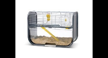 SAVIC HAMSTERKOOI GENEVA ANTRACIET / ZILVER 60X29X44 CM