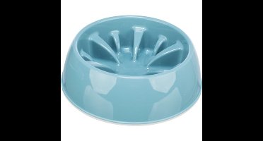 TRIXIE VOERBAK SLOWFEEDING KUNSTSTOF / TPR ASSORTI 16 CM 300 ML