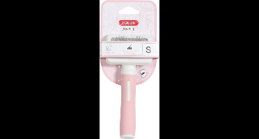 ZOLUX ANAH SLICKERBORSTEL ROZE / WIT S 7,5X3,5X16,5 CM