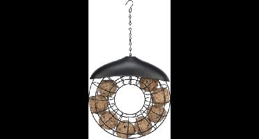 TRIXIE MEZENBOLHOUDER ROND MET DAK ZWART 24X8X8 CM