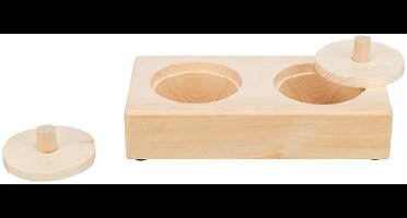 TRIXIE SNACK BOX VOOR RATTEN EN KONIJNEN HOUT 14X3X7 CM