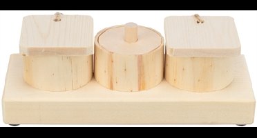 TRIXIE SNACK CUPS VOOR RATTEN EN KONIJNEN HOUT 15X45X6 CM