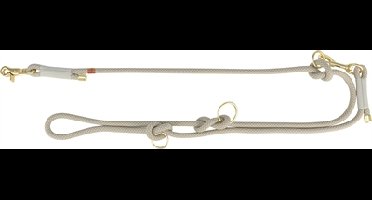 TRIXIE SOFT ROPE HONDENRIEM VERSTELBAAR GRIJS / LICHTGRIJS 200X1 CM