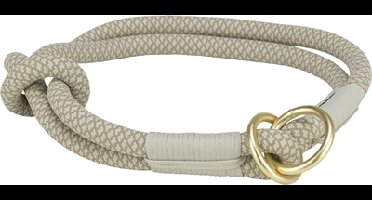 TRIXIE HALSBAND HOND SOFT HALF-SLIP GRIJS / LICHTGRIJS 45X1 CM