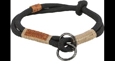 TRIXIE BE NORDIC HALSBAND HOND HALF-SLIP ZWART / ZAND 35X0,6 CM