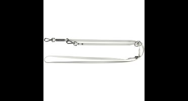TRIXIE CITYSTYLE HONDENRIEM VERSTELBAAR PVC LICHTGRIJS 200X1,3 CM