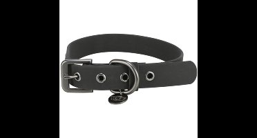 TRIXIE CITYSTYLE HALSBAND HOND PVC ZWART 35-42X2 CM