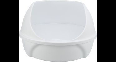 TRIXIE KATTENBAK SIMAO HOGE RAND WIT 48X58X30 CM