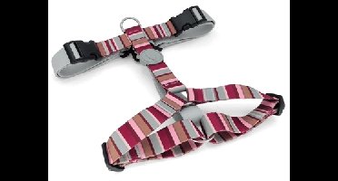 MORSO HONDENTUIG H-TUIG GERECYCLED SKYLINE ROOD / ROZE 50-70X1,5 CM