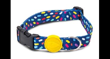 MORSO HALSBAND HOND GERECYCLED COLOR INVADERS PAARS 30-42X1,5 CM