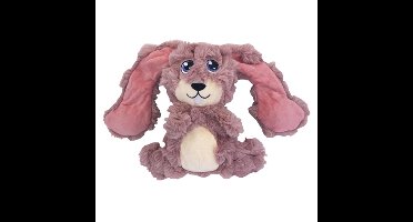 KONG SCRUMPLEZ BUNNY PLUCHE MET PIEP ROZE 21X28X8 CM