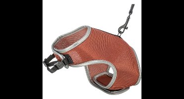 TRIXIE SOFTTUIG KAT MET RIEM ROEST 24-42X120 CM
