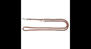 TRIXIE HONDENRIEM CAVO VERSTELBAAR ROEST / GRAFIET GRIJS 200X1,2 CM