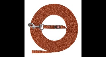 TRIXIE HONDENRIEM SLEEPLIJN EXTRA LICHT ROEST BRUIN XS/S 5 MTR X 1 CM