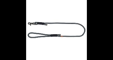 TRIXIE HONDENRIEM SOFT ROPE ZWART / GRIJS 120X0,6 CM