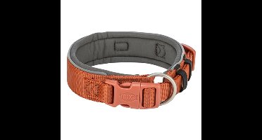 TRIXIE HALSBAND HOND PREMIUM EXTRA BREED ROEST / GRAFIET GRIJS 40-48X4 CM