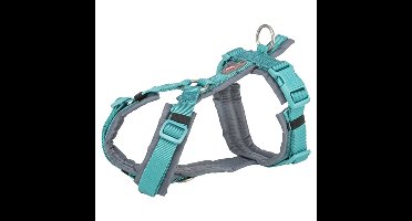 TRIXIE HONDENTUIG PREMIUM TREKKING AQUA / GRAFIET GRIJS 80-97X2,5 CM