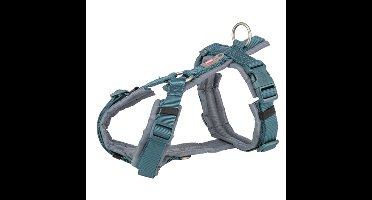 TRIXIE HONDENTUIG PREMIUM TREKKING PETROL BLAUW / GRAFIET GRIJS 53-64X2 CM