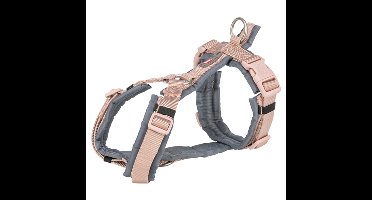 TRIXIE HONDENTUIG PREMIUM TREKKING BLUSH / GRAFIET GRIJS 70-85X2,5 CM