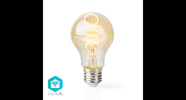 Nedis WIFILT10GDA60 Wi-fi Warm Tot Koel Wit Led Filamentlamp Gedraaid E27 A60 5,5 W 350 Lm