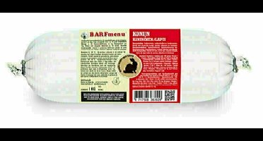 BARFMENU KONIJN HONDENVOER 1000 GR