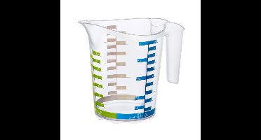 Rotho Domino Maatbeker 1L Transparant
