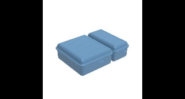 Rotho Twin Lunchbox 1.05+0.55L Horizon Blauw