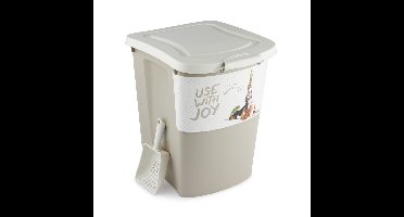 Rotho Archie Pet Food Container 38L Cappuccino