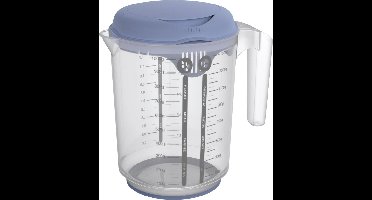 Rotho Fresh Mixbeker met Spatdeksel 1,5L Horizon Blauw