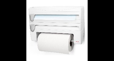 Metaltex Keukenrolhouder met Snijhulp Wit