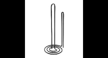 Metaltex Keukenrolhouder 15x32 cm Zwart