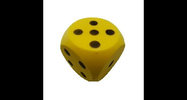 Dobbelsteen Soft 15cm Assorti