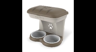 Bama Pet Hondenvoederbak 48x27x42 cm Taupe