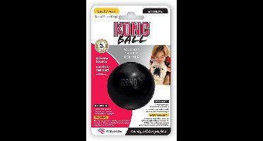 KONG EXTREME RUBBER BAL ZWART SMALL 6,5X6,5X6,5 CM