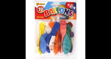 Globos Happy Birthday Ballonnen 10 Stuks