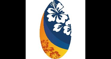 SportX Skimboard Flower Oranje/Blauw 100 cm