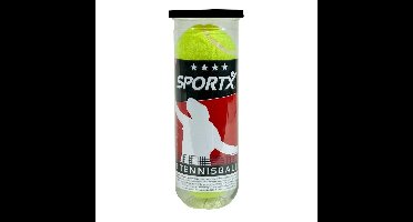 SportX Tennisballen in Koker 3 Stuks