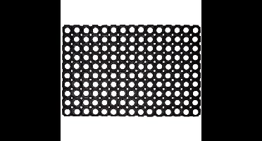 Hamat Rubberen Deurmat Domino Ring 40x60 cm Zwart