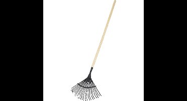 Pro Garden Bladhark 150 cm Hout/Metaal/Zwart