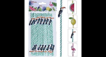 Papieren Rietjes met Figuur Assorti