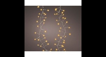 LED Snoer 100 LEDs 120 cm Warm Wit Licht Zilver