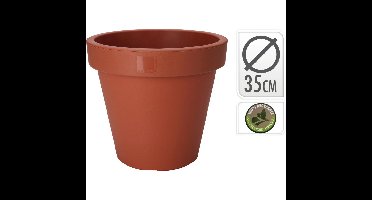Ecken & Kanten Bloempot 35 cm Plastic/Terracotta